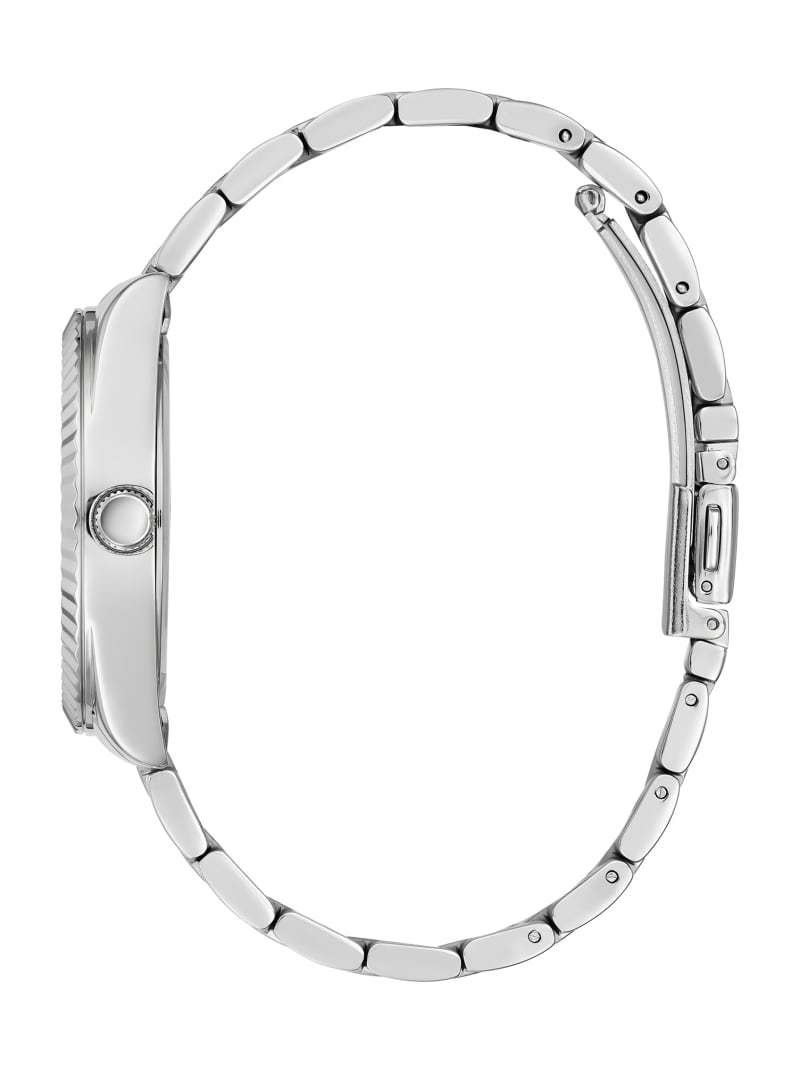 Zegarek Damskie Guess Silver-Tone Analog Srebrne | 6784201-YF