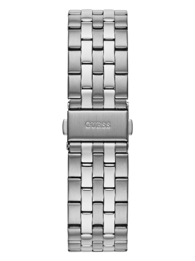 Zegarek Damskie Guess Silver-Tone And Chrono-Look Wielofunkcyjny Srebrne | 1952087-KA