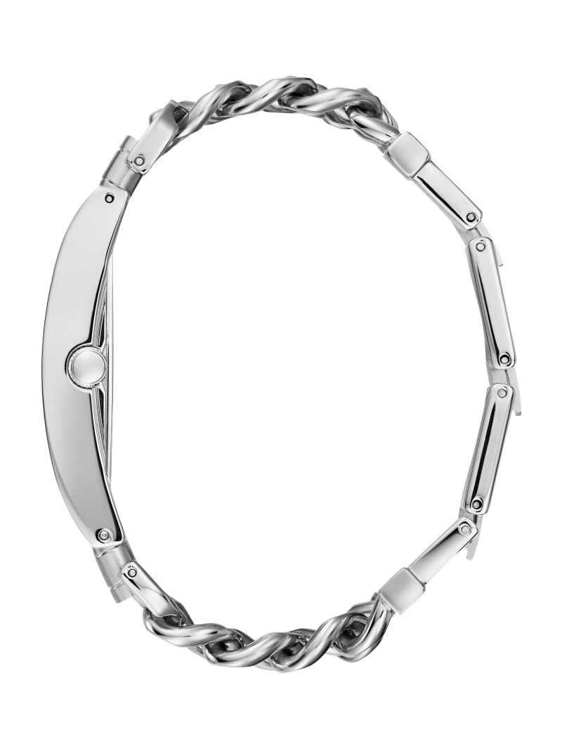 Zegarek Damskie Guess Silver-Tone Chain Analog Srebrne | 5704219-MV