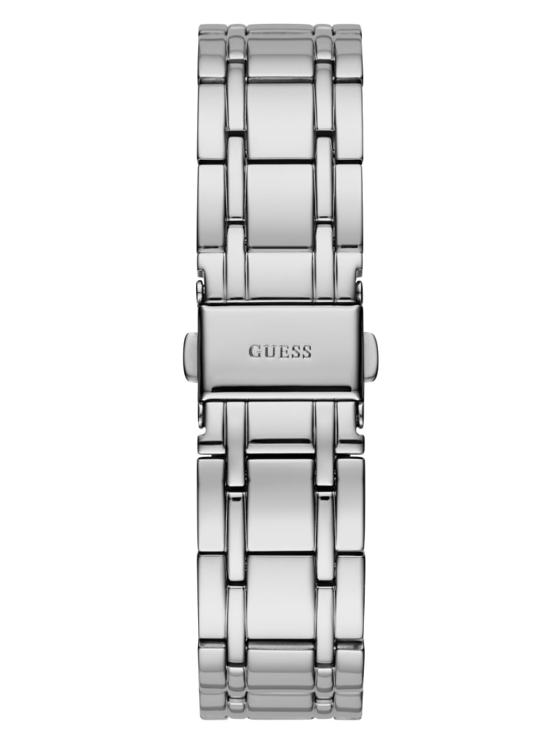 Zegarek Damskie Guess Silver-Tone Diamond Analog Srebrne | 2391487-BM