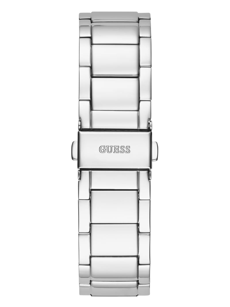 Zegarek Damskie Guess Silver-Tone Exposed Dial Analog Srebrne | 1952367-XJ