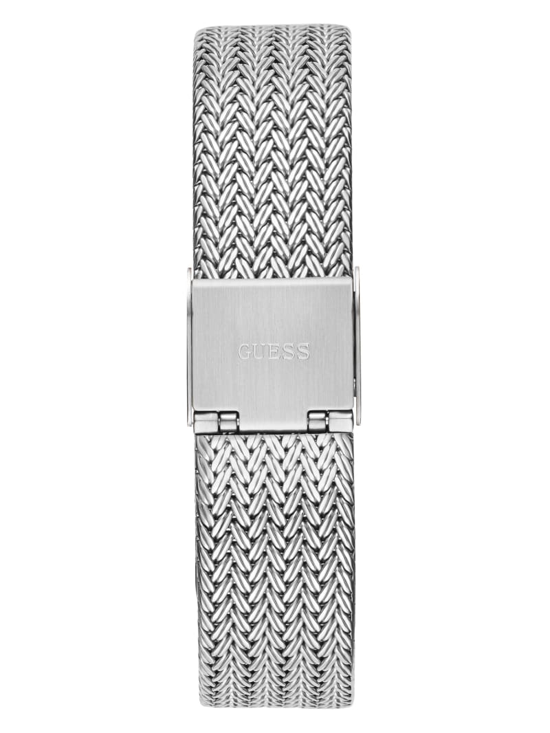 Zegarek Damskie Guess Silver-Tone Mesh Analog Srebrne | 4980326-NL