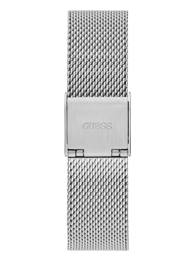 Zegarek Damskie Guess Silver-Tone Mesh Analog Srebrne | 6418907-XU