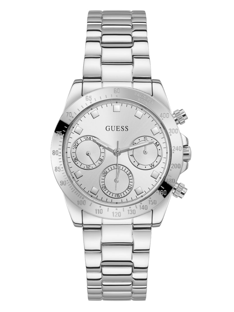 Zegarek Damskie Guess Silver-Tone Wielofunkcyjny Kolorowe | 5182439-IA