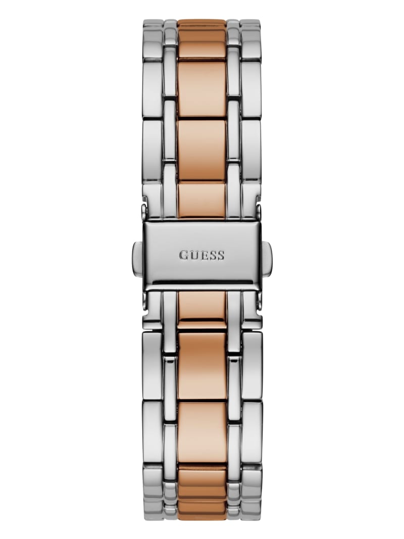 Zegarek Damskie Guess Two-Tone Diamond Analog Srebrne | 0823597-LV