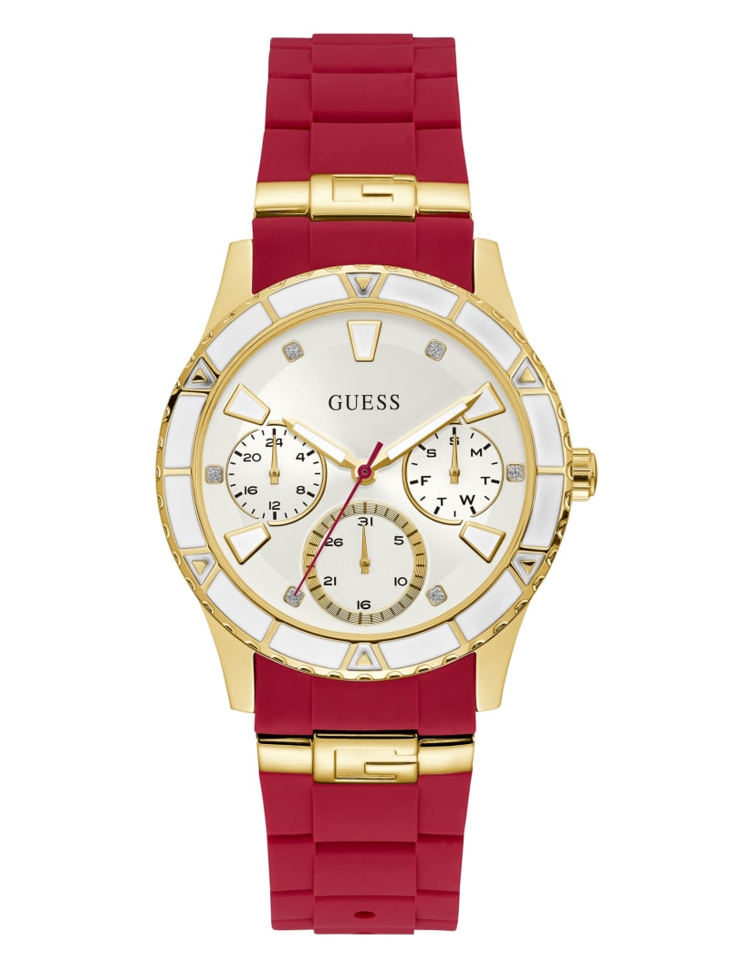 Zegarek Damskie Guess Two-Tone and Red Wielofunkcyjny Czerwone | 0931476-FW