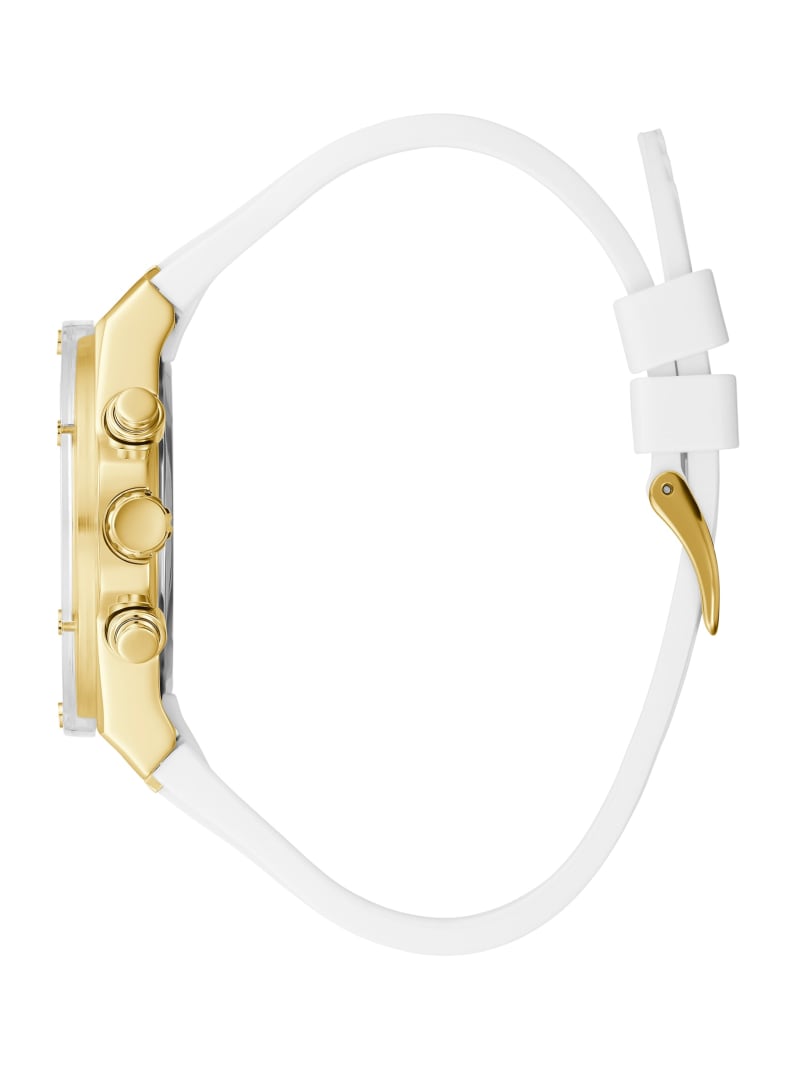 Zegarek Damskie Guess White and Gold-Tone Wielofunkcyjny Złote | 4056921-WE