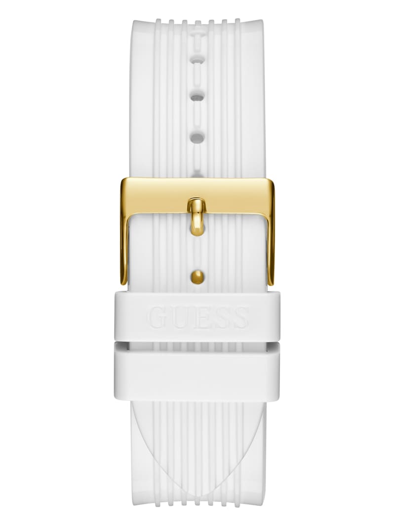 Zegarek Damskie Guess White and Gold-Tone Wielofunkcyjny Złote | 4056921-WE