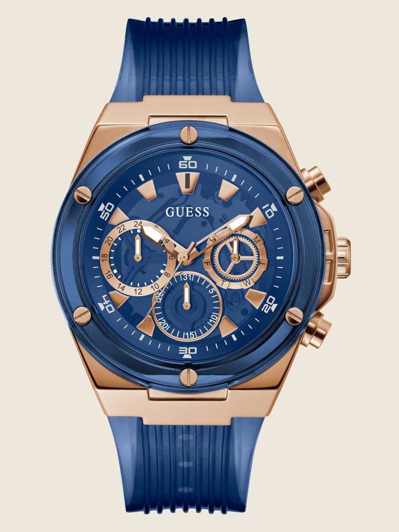 Zegarek Męskie Guess Blue Wielofunkcyjny Kolorowe | 5796142-SE