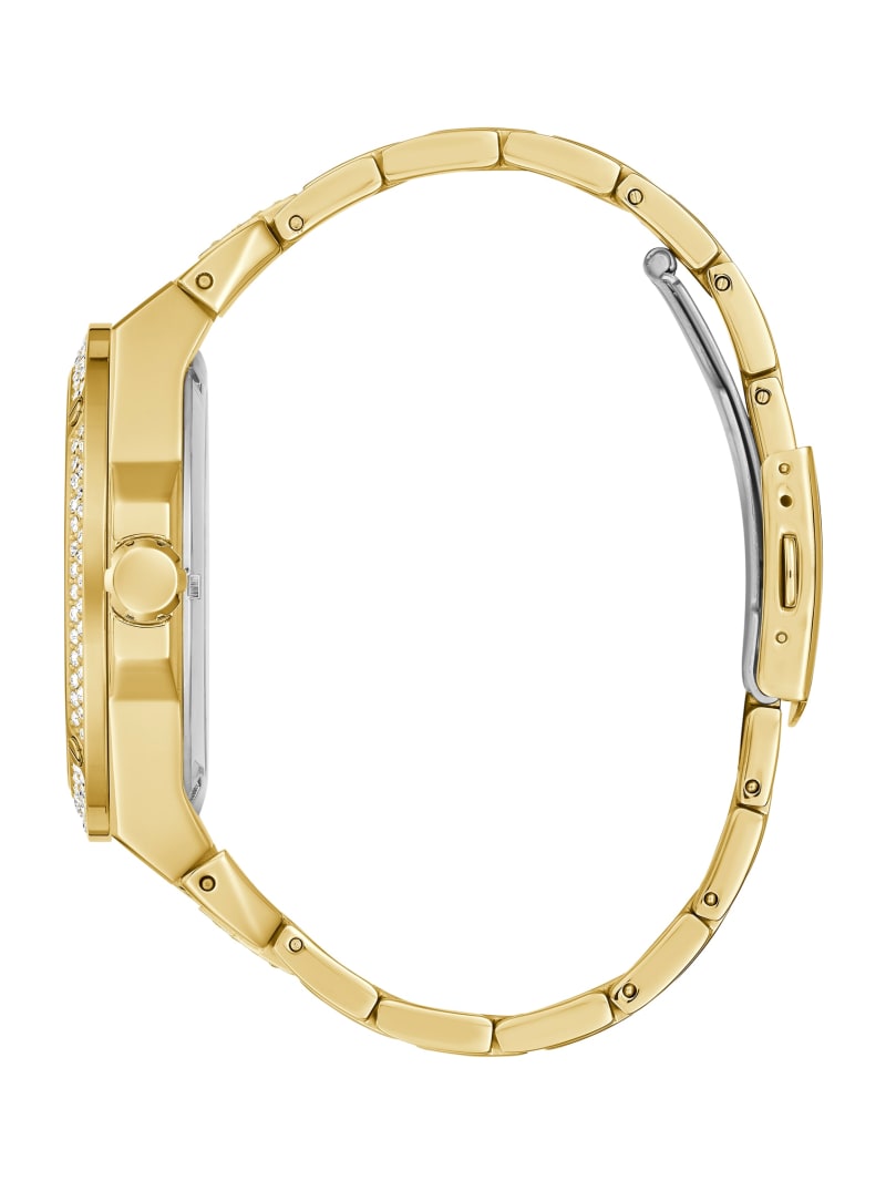 Zegarek Męskie Guess Gold-Tone Exposed Dial Analog Złote | 2163459-QM