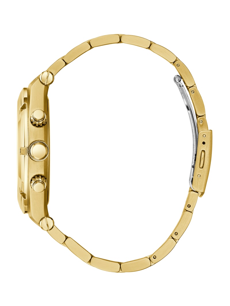 Zegarek Męskie Guess Gold-Tone Wielofunkcyjny Złote | 9127830-AG