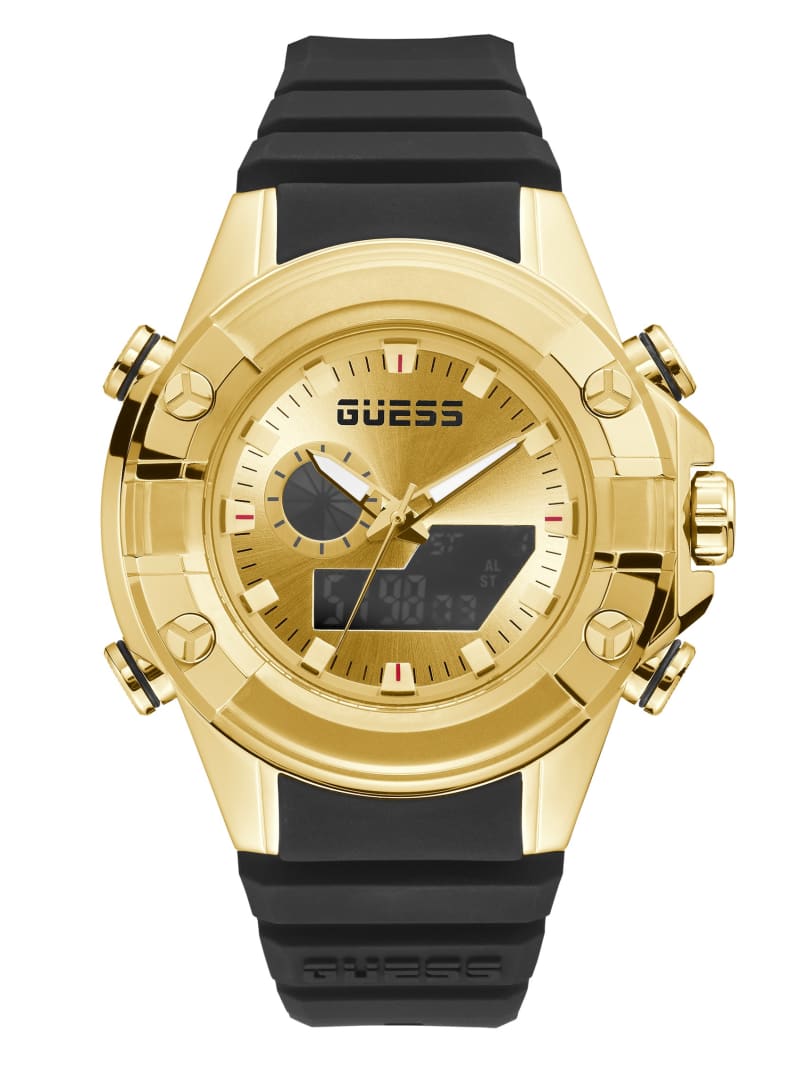 Zegarek Męskie Guess Gold-Tone and Cyfrowy Kolorowe | 8704369-MV