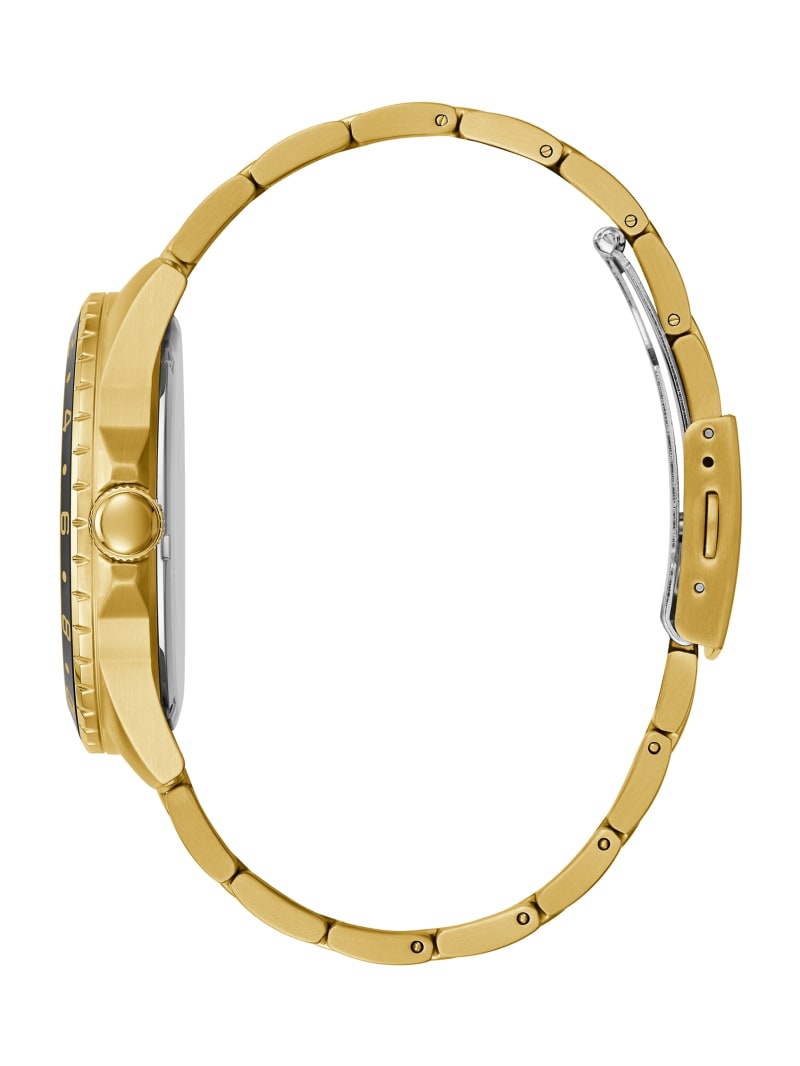 Zegarek Męskie Guess Gold-Tone and Sportowe Złote | 7591428-KY