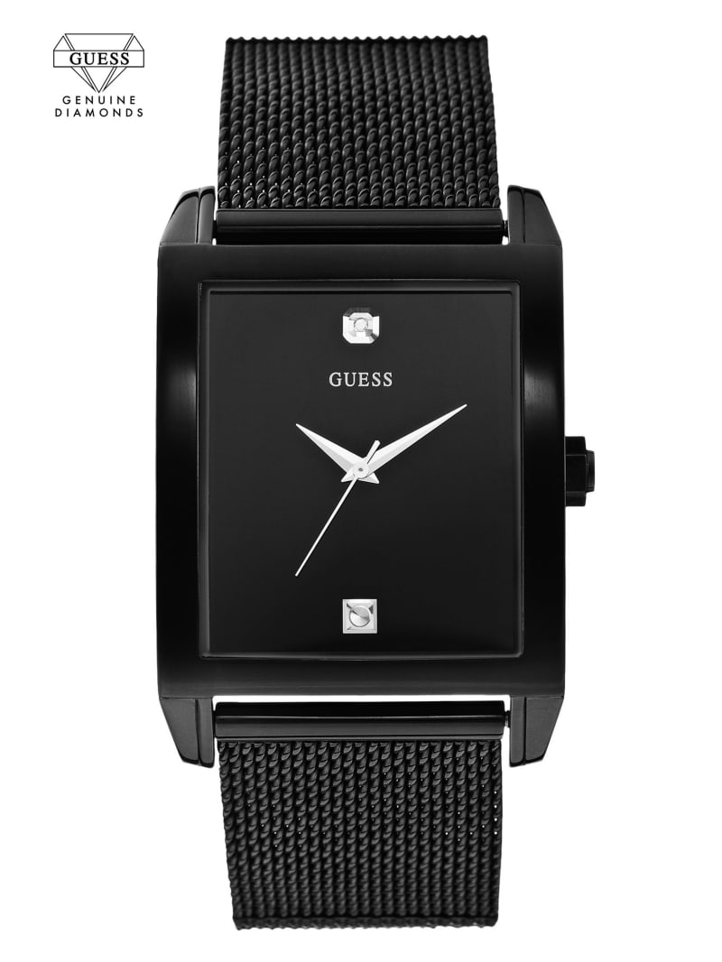 Zegarek Męskie Guess Mesh Diamond Analog Czarne | 8512490-VZ