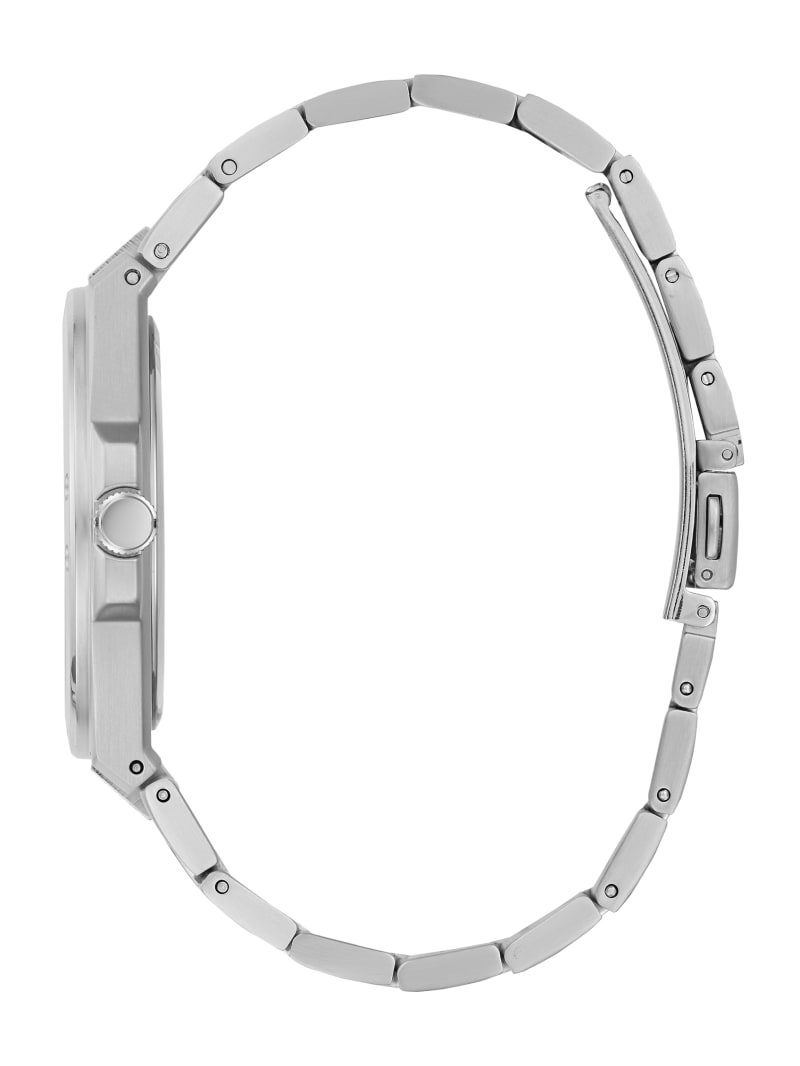 Zegarek Męskie Guess Perspective Silver-Tone and Blue Analog Niebieskie | 8953264-RC