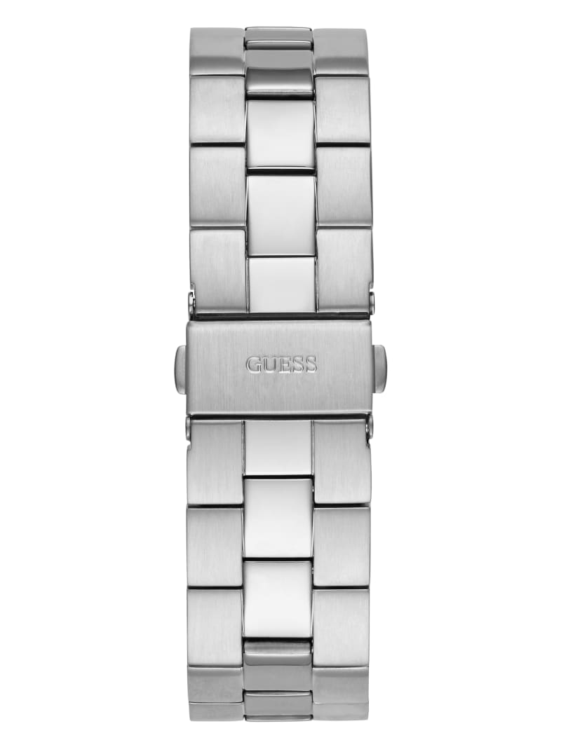 Zegarek Męskie Guess Perspective Silver-Tone and Blue Analog Niebieskie | 8953264-RC