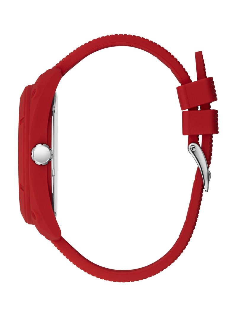 Zegarek Męskie Guess Red and Silver-Tone Wielofunkcyjny Czerwone | 0572891-IA