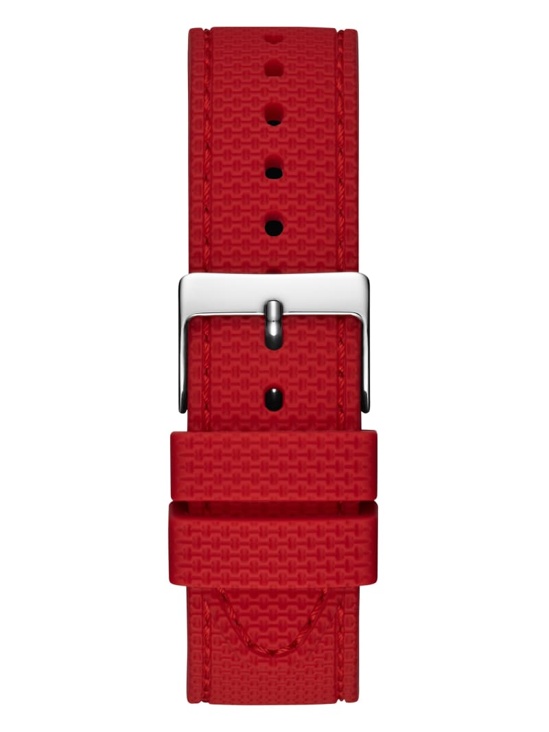 Zegarek Męskie Guess Red and Silver-Tone Wielofunkcyjny Czerwone | 0572891-IA