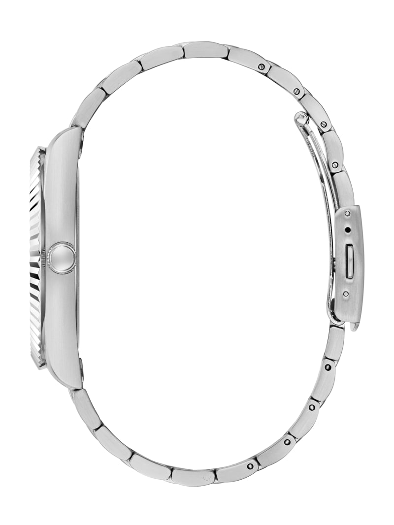 Zegarek Męskie Guess Silver-Tone Analog Czarne | 7153429-JM