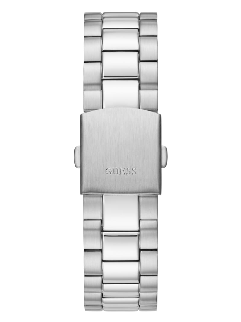 Zegarek Męskie Guess Silver-Tone Analog Czarne | 7153429-JM