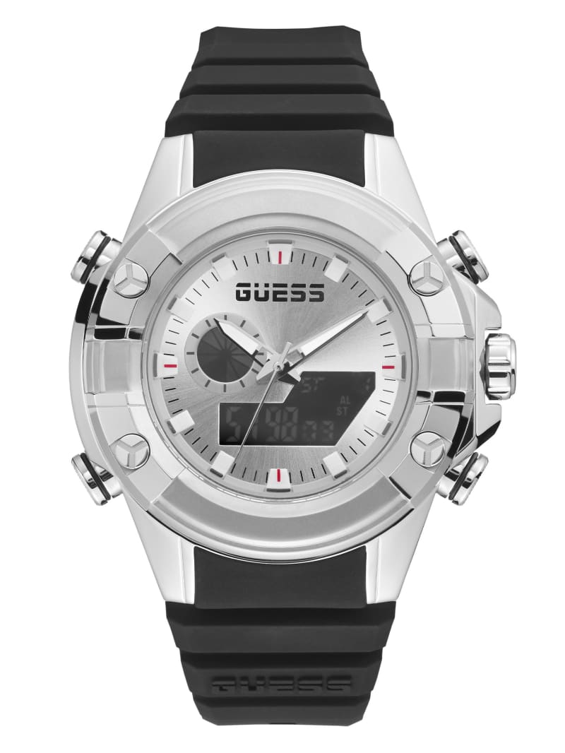 Zegarek Męskie Guess Silver-Tone and Cyfrowy Kolorowe | 1738560-WZ