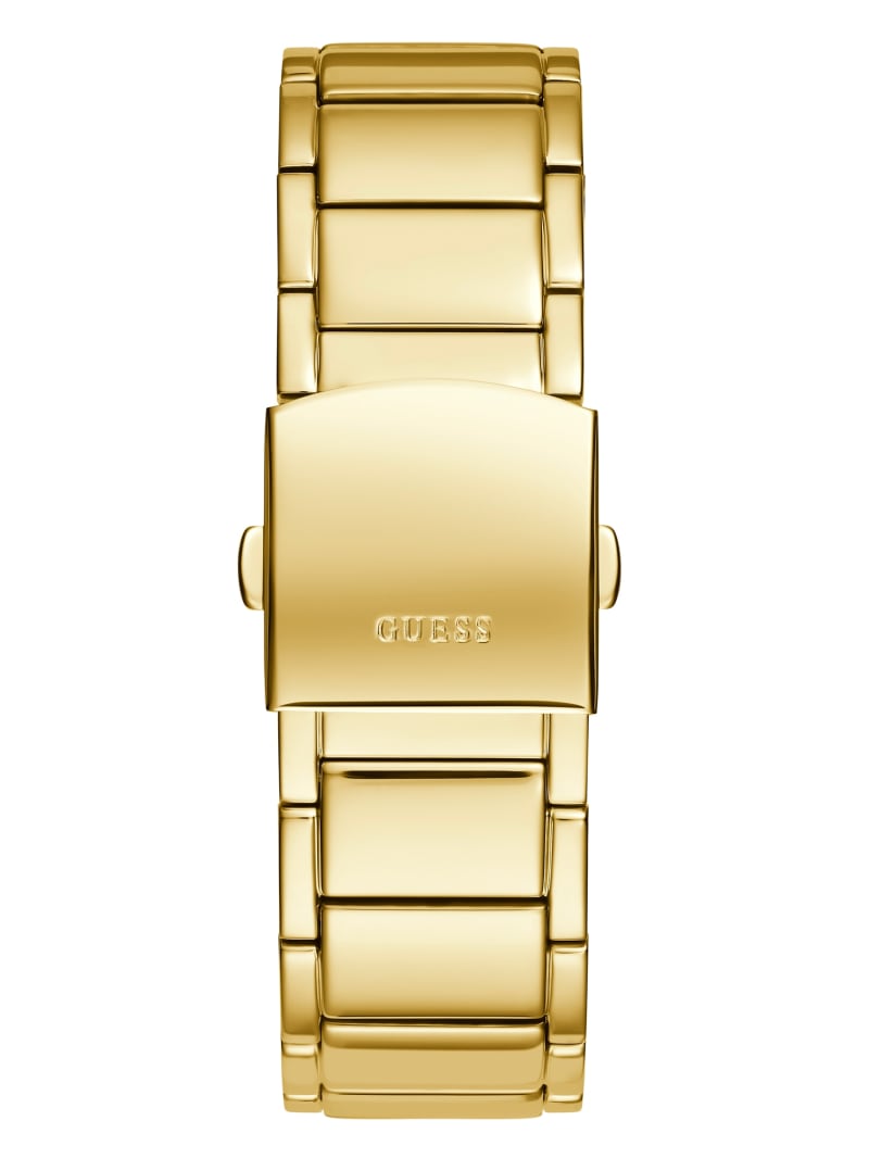 Zegarek Męskie Guess and Gold-Tone Square Wielofunkcyjny Złote | 9846135-GU